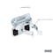 Triton Products 1-1/2 In. to 2-3/4 In. Hold Range Steel Extended Spring Clip for LocBoard, PK5 53130 - alternate 3
